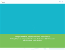 Tablet Screenshot of hospitalmaria.org